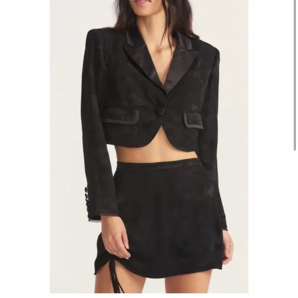 Loveshackfancy Zubin Cropped Blazer - Picture 2 of 7